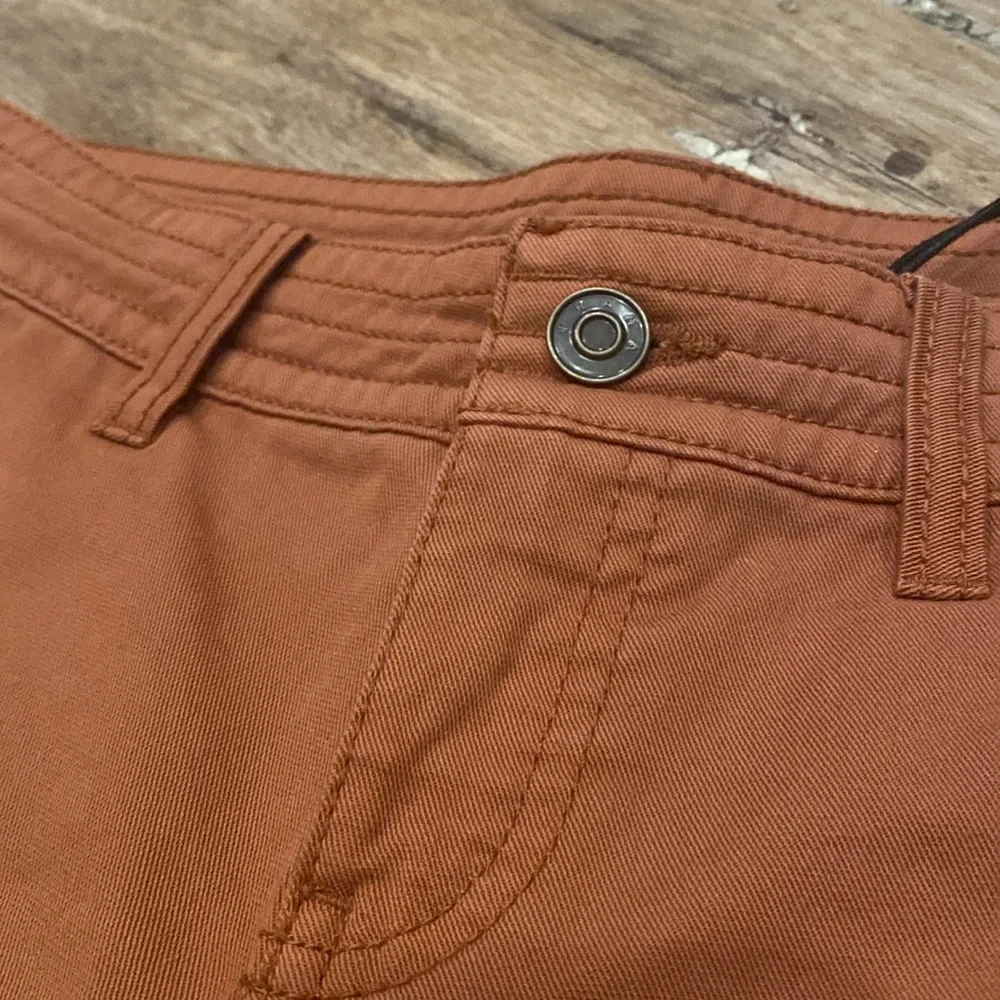 Prana rust colored fray shorts size 2 - Picture 3 of 11